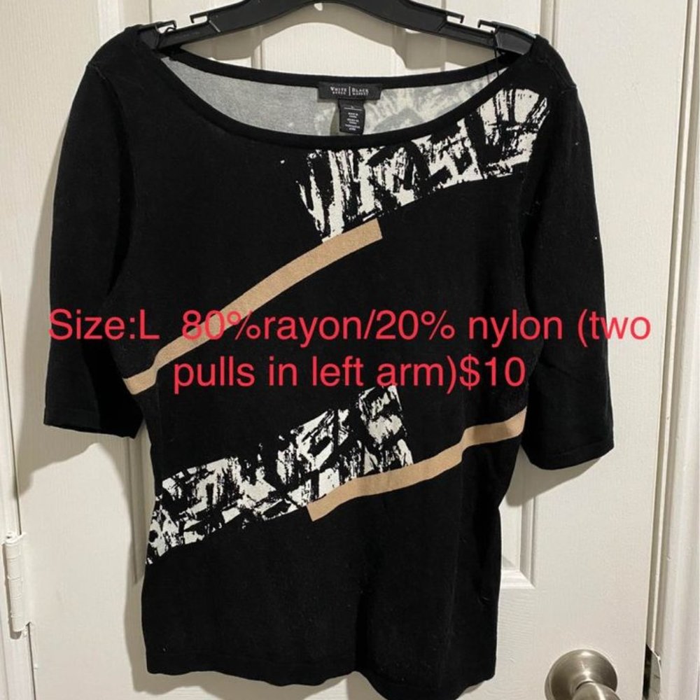 WHBM SS sweater top